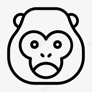 大猩猩动物金刚图标图标