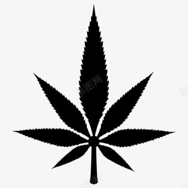 药厂大麻大麻和大麻叶雕文图标图标