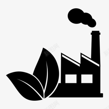 生态工厂生态工业图标图标