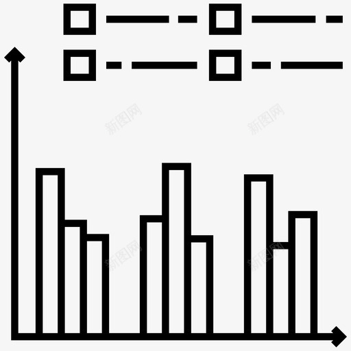 频率图图表应用程序柱状图图标svg_新图网 https://ixintu.com 向量 图形 图标 图表 应用程序 数据分析 柱状 直方图 表示 频率