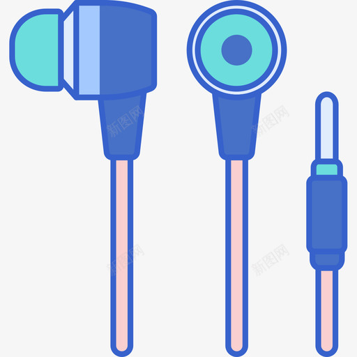 耳机音乐105线性颜色图标svg_新图网 https://ixintu.com 线性 耳机 音乐 颜色