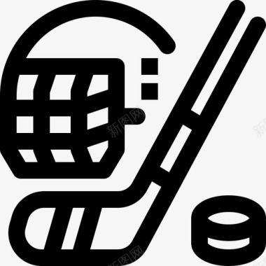 曲棍球运动加拿大游戏图标图标