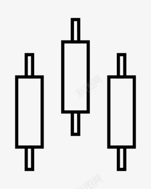 蜡烛棒图表外汇图标图标