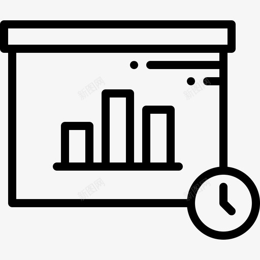 演示时间业务时钟图标svg_新图网 https://ixintu.com 业务 信息 元素 图表 持续时间 时钟 时间 演示