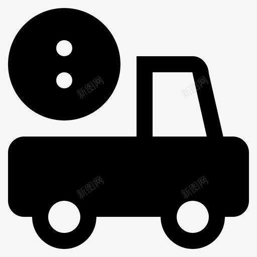 菜单提货车送货提货图标svg_新图网 https://ixintu.com 卡车 实心 提货 菜单 货车 车辆 运输 送货