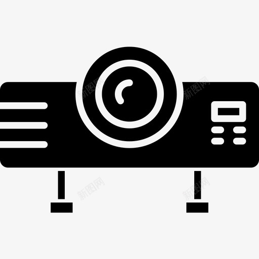 投影仪电影院64字形图标svg_新图网 https://ixintu.com 字形 投影仪 电影院