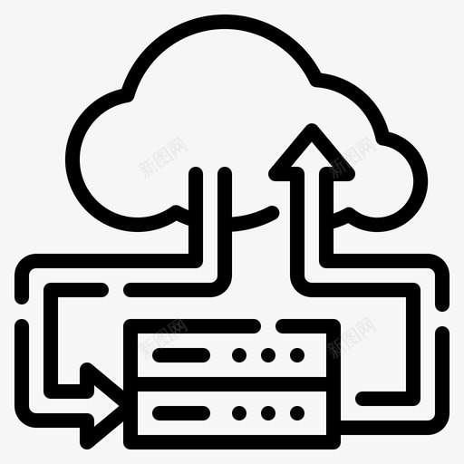 云计算大数据80线性图标svg_新图网 https://ixintu.com 云计算 大数 数据 线性