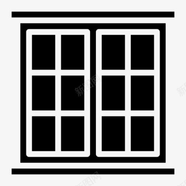 窗户建筑工具图标图标
