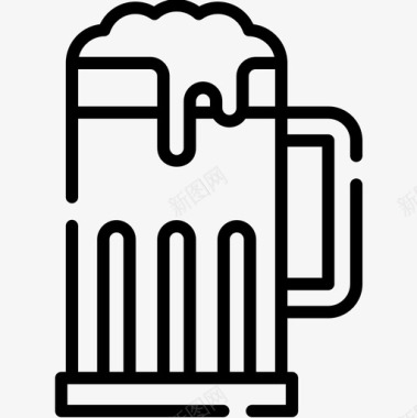 啤酒59号酒吧直系图标图标