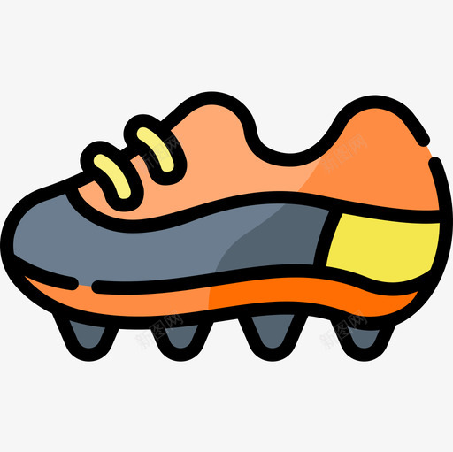 足球鞋49码线性颜色图标svg_新图网 https://ixintu.com 49码 线性 足球鞋 颜色