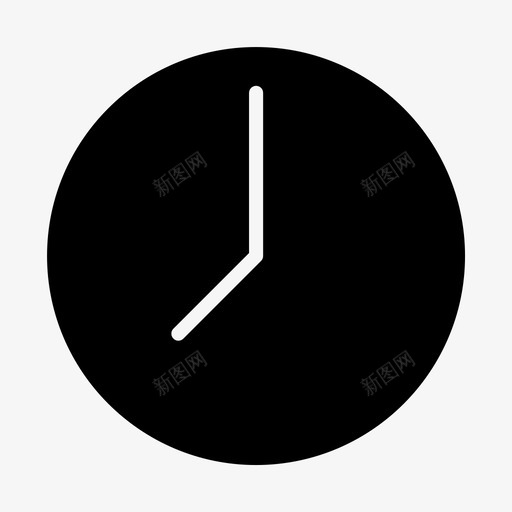 时钟持续时间小时图标svg_新图网 https://ixintu.com 办公室 图标 字形 小时 持续时间 时钟 时间 长度