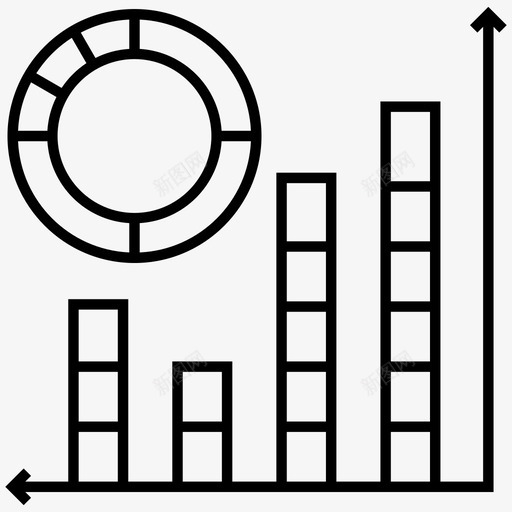 圆图数据分析圆环图图标svg_新图网 https://ixintu.com 图标 圆图 圆环图 数据分析 统计 进度 饼图