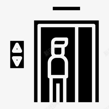 电梯酒店服务54填充图标图标