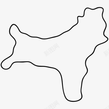 圣诞岛边界国家图标图标