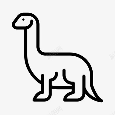 双龙龙恐龙10线状图标图标