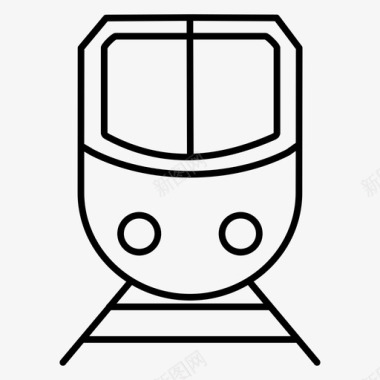 火车城市交通铁路图标图标
