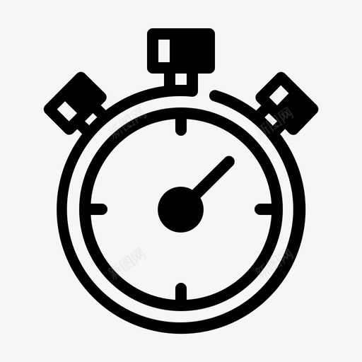 秒表跑步磅秤图标svg_新图网 https://ixintu.com 健身馆 时间 磅秤 秒表 系列 跑步