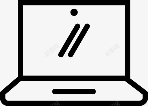 笔记本电脑博客互联网图标svg_新图网 https://ixintu.com 互联网 博客 在线 工作 技术 电脑 笔记本