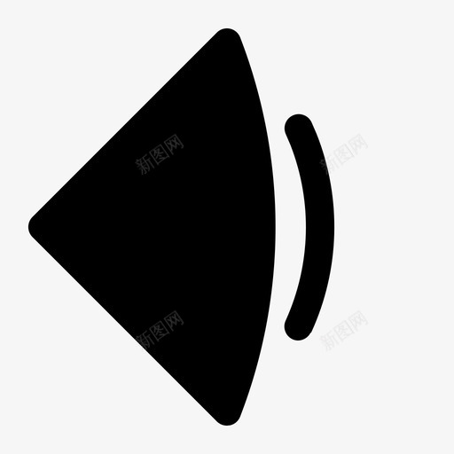 降低音量媒体音乐图标svg_新图网 https://ixintu.com 固态 媒体 播放器 视频 降低 音乐 音量