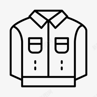 夹克衣服装备图标图标