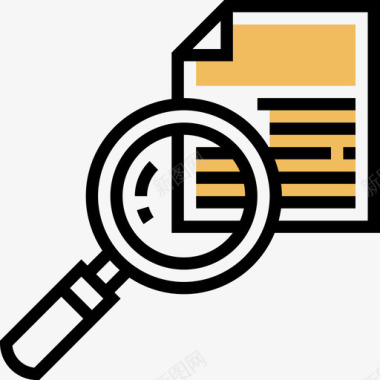 搜索文件和文件11黄色阴影图标图标