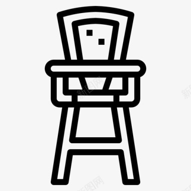 喂食椅婴儿椅家具图标图标
