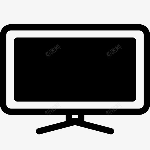 液晶屏台式机显示器图标svg_新图网 https://ixintu.com 台式机 显示器 液晶屏 电脑外设 电视