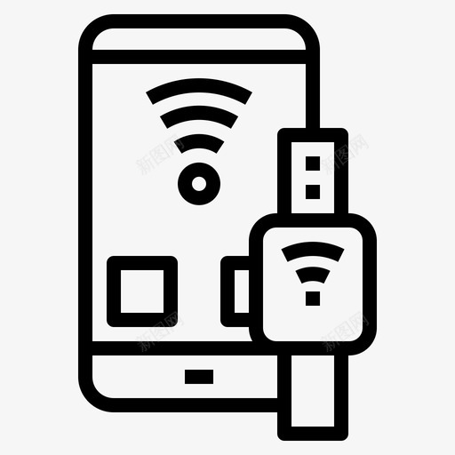智能手表连接设备图标svg_新图网 https://ixintu.com wifi 手表 技术 智能 概述 联网 设备 连接