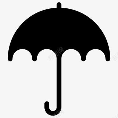 伞保护下雨图标图标