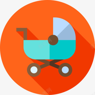 婴儿车家庭生活29公寓图标图标