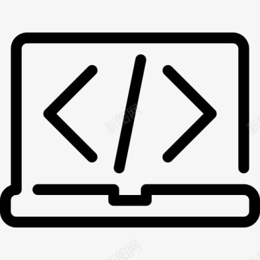 编码开发笔记本电脑图标图标