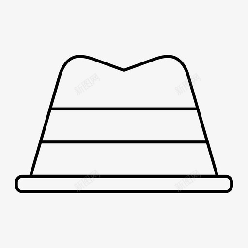 帽子时尚男人的帽子图标svg_新图网 https://ixintu.com 人的 帽子 时尚 男人