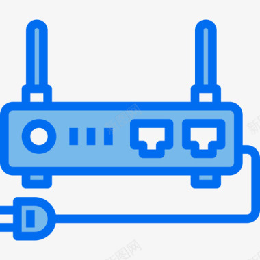 Wifi家用电子5蓝色图标图标