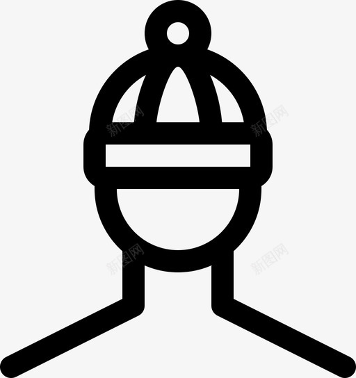帽子头饰保暖图标svg_新图网 https://ixintu.com 保暖 冬季 头饰 帽子 羊毛