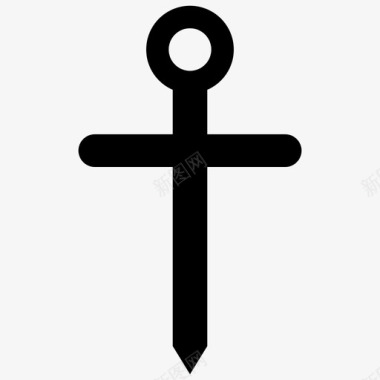 十字架符号天主教基督教符号图标图标