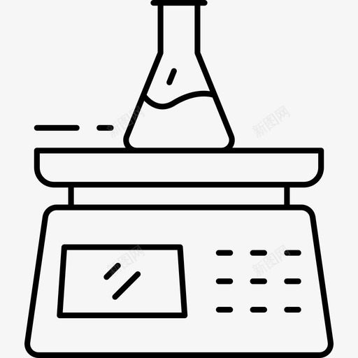 秤化学烧瓶图标svg_新图网 https://ixintu.com 化学 实验室 烧瓶