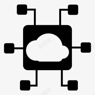 云系统网络服务器图标图标