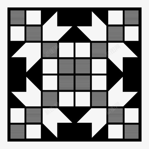 拼图瓷砖图标svg_新图网 https://ixintu.com 万花筒 制作 手工 手工制 拼图 瓷砖 设计