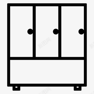 家具橱柜箱柜图标图标