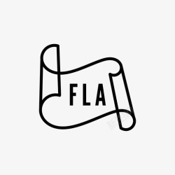 fla文件和文件夹文件文档扩展名图标高清图片