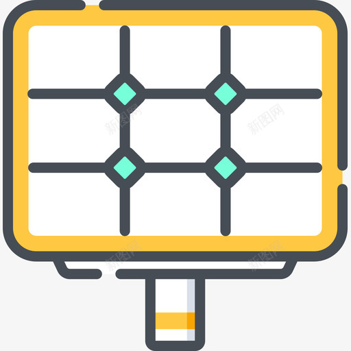 太阳能电池板未来世界4双色图标svg_新图网 https://ixintu.com 双色 太阳能 未来世界 电池板
