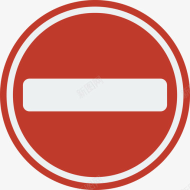 禁止进入英国路标3号平坦图标图标
