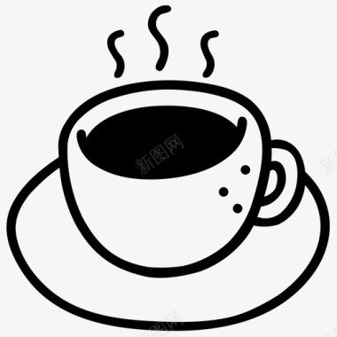 热咖啡早餐饮料图标图标