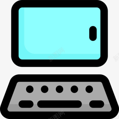 笔记本电脑电脑硬件40线颜色图标图标