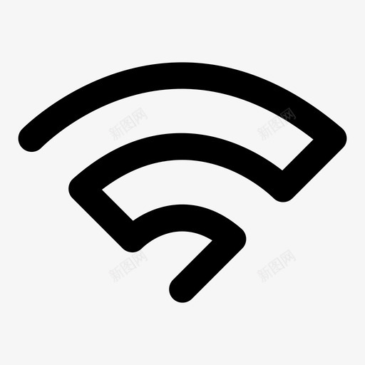 wifi连接热点图标svg_新图网 https://ixintu.com 信号 热点 连接