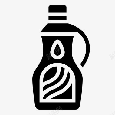 糖浆瓶子酱汁图标图标