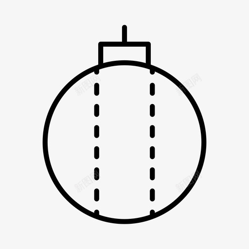 圣诞球圣诞装饰节日图标svg_新图网 https://ixintu.com 圣诞 圣诞快乐 节日 装饰 装饰品