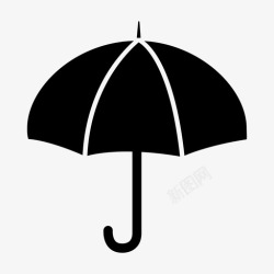 格布雨伞胸针布方格布图标高清图片