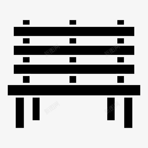城市长椅椅子图标svg_新图网 https://ixintu.com 城市 椅子 长椅