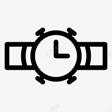时钟时尚时间图标图标